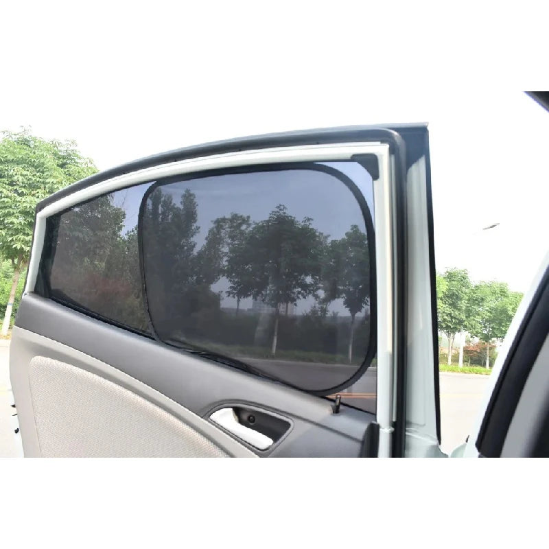 5PCS Car Window Sunshade Cover Sun UV Protection Auto Front Rear Black Window Curtain Side Glass Mesh Sunshades Accessories