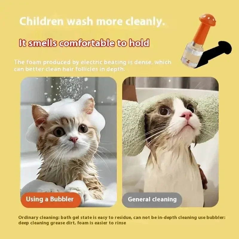 Pet Bubbler Usb Charging Pet Shower Foaming Machine  Automatic Soap Dispenser automatic Pet Washing