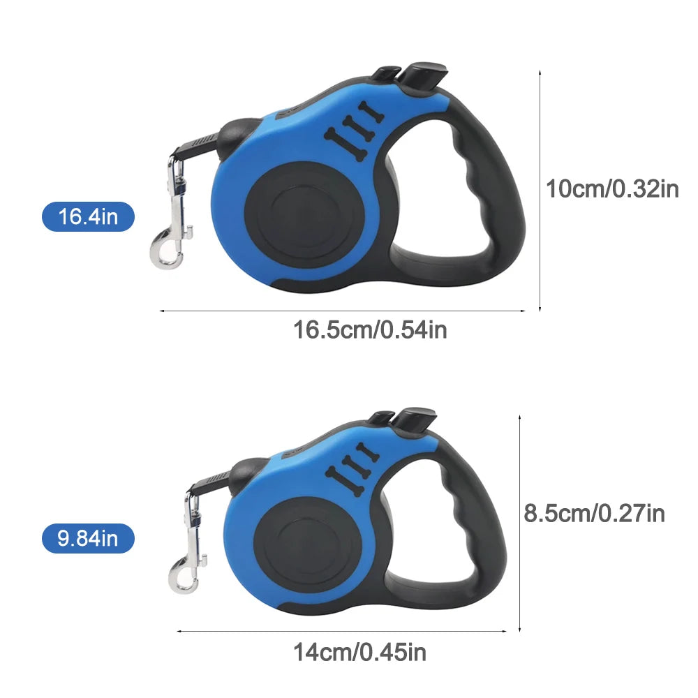 3 Meters 5 Meters Retractable Dog Leash Pet Leash Traction Rope Belt Automatic Flexible Leash