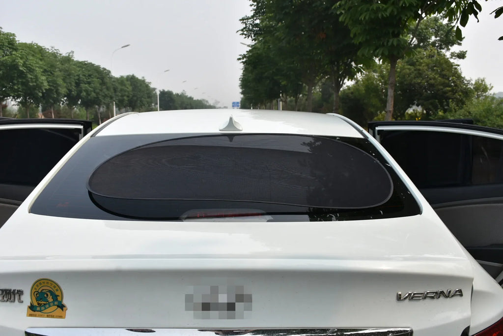 2pcs Universal Car Window Screen Door Covers Side Window UV Sunshine Plate Shade Mesh Mosquito Net Protection Film Accessories
