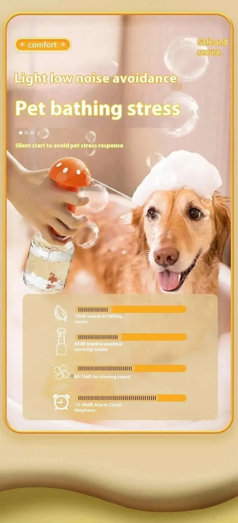 Pet Bubbler Usb Charging Pet Shower Foaming Machine  Automatic Soap Dispenser automatic Pet Washing