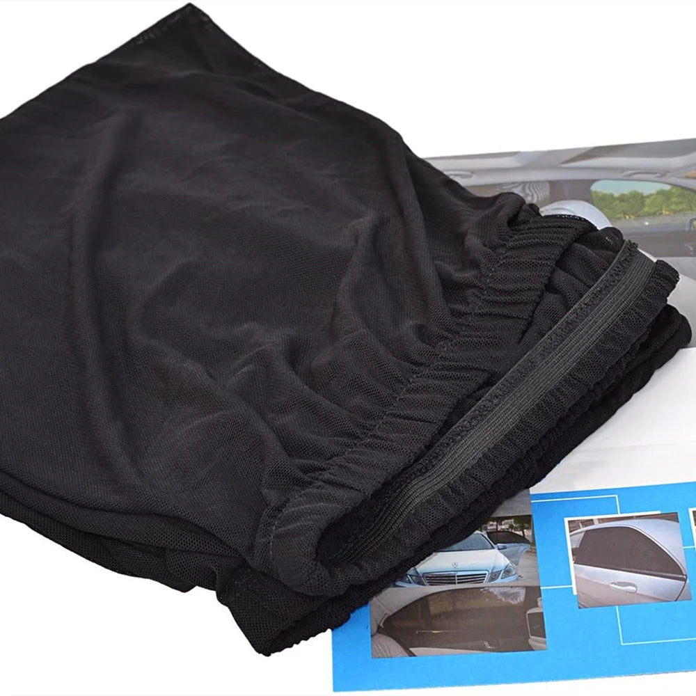 Car Sunshade Curtains Universal Side Window Shades SUV Curtains Protection Repellent Mosquito Mesh Net Sunshade Auto Accessories