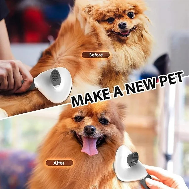 Pet Dog Brush Cat Comb Self Cleaning Pet Hair Remover Brush For Dogs Cats Grooming