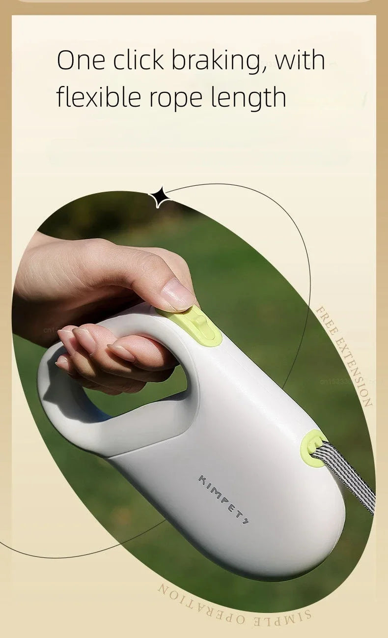 5M Retractable Dog Leash Pet Leashes Traction Rope Reflective Belt Automatic Flexible