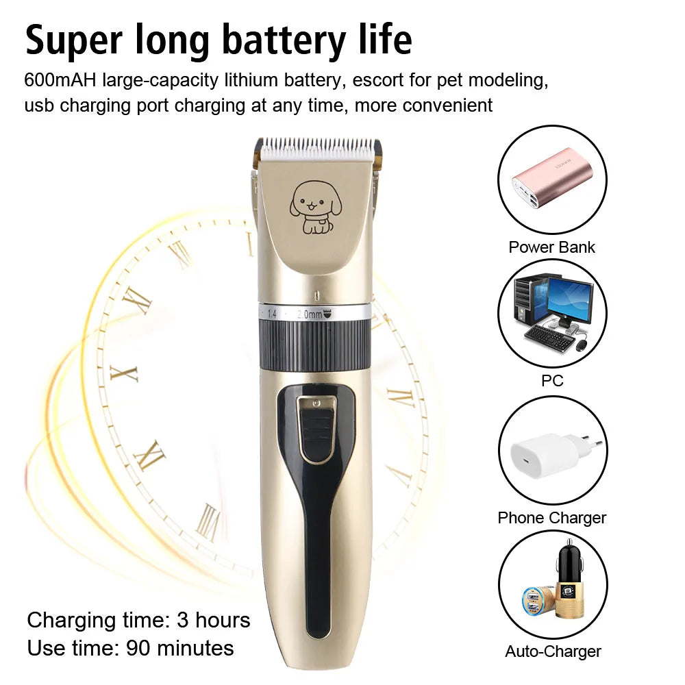 Pet Hair Clipper Haircut Trimmer Shaver Set For Rabbit Dog Cat Puppy Grooming Clipper Cutter