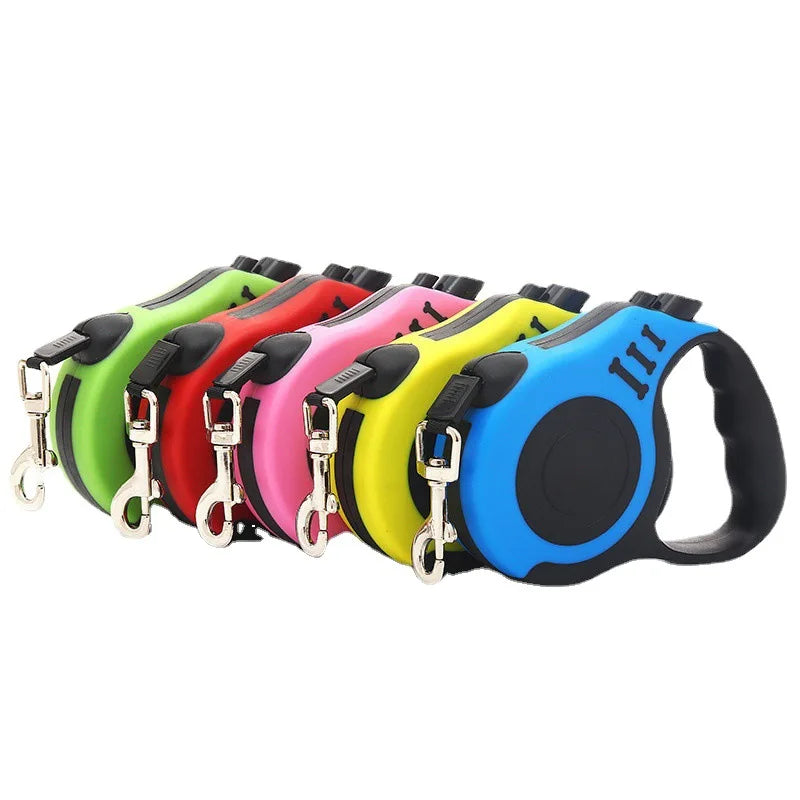 3 Meters 5 Meters Retractable Dog Leash Pet Leash Traction Rope Belt Automatic Flexible Leash