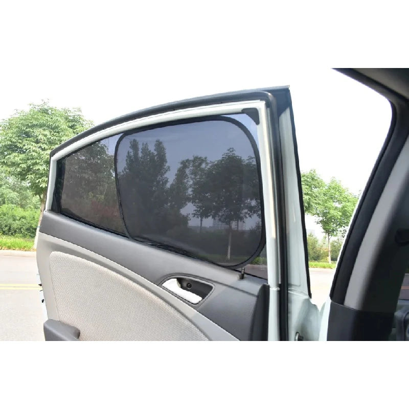 5PCS Car Window Sunshade Cover Sun UV Protection Auto Front Rear Black Window Curtain Side Glass Mesh Sunshades Accessories