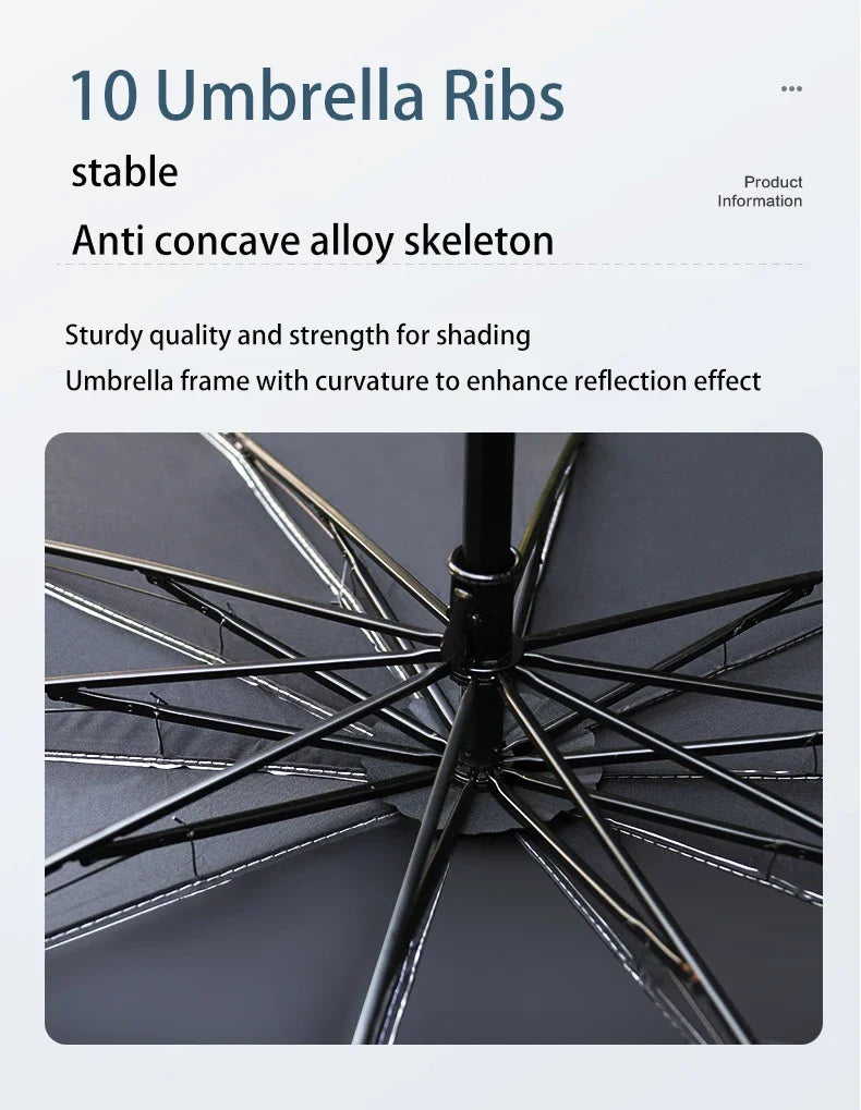 Car Windshield Sun Shade, Foldable Umbrella Sunshade/Cover for Most Cars Reflective Sunshade for Car Front Windshield