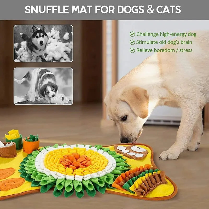 New Pet Smell Mat Foraging Smell Training Blanket Entertainment Interactive Dog Slow Food Mat Training Educational Pet Toys
