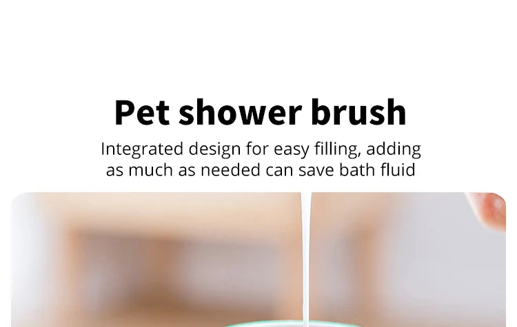 Pet Bathing Brush Soft Silicone Massager Shower - Dog Cat Cleaning