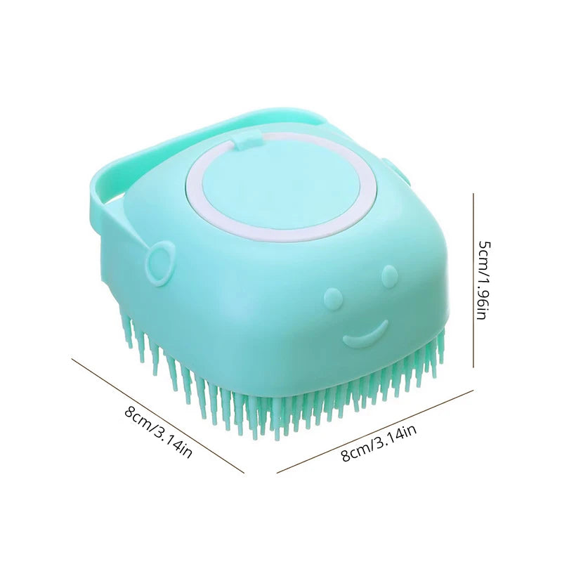 Pet Bathing Brush Soft Silicone Massager Shower - Dog Cat Cleaning