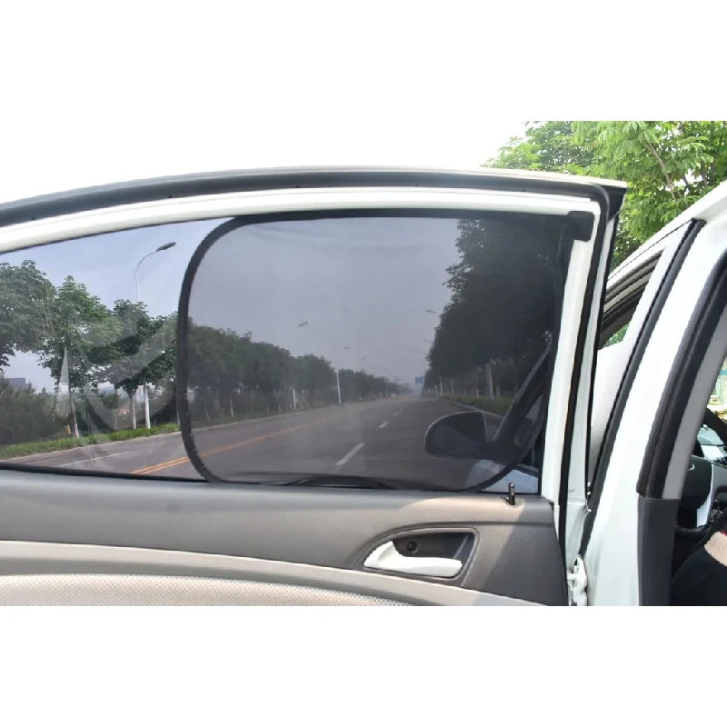 5PCS Car Window Sunshade Cover Sun UV Protection Auto Front Rear Black Window Curtain Side Glass Mesh Sunshades Accessories