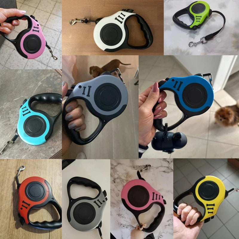 3 Meters 5 Meters Retractable Dog Leash Pet Leash Traction Rope Belt Automatic Flexible Leash