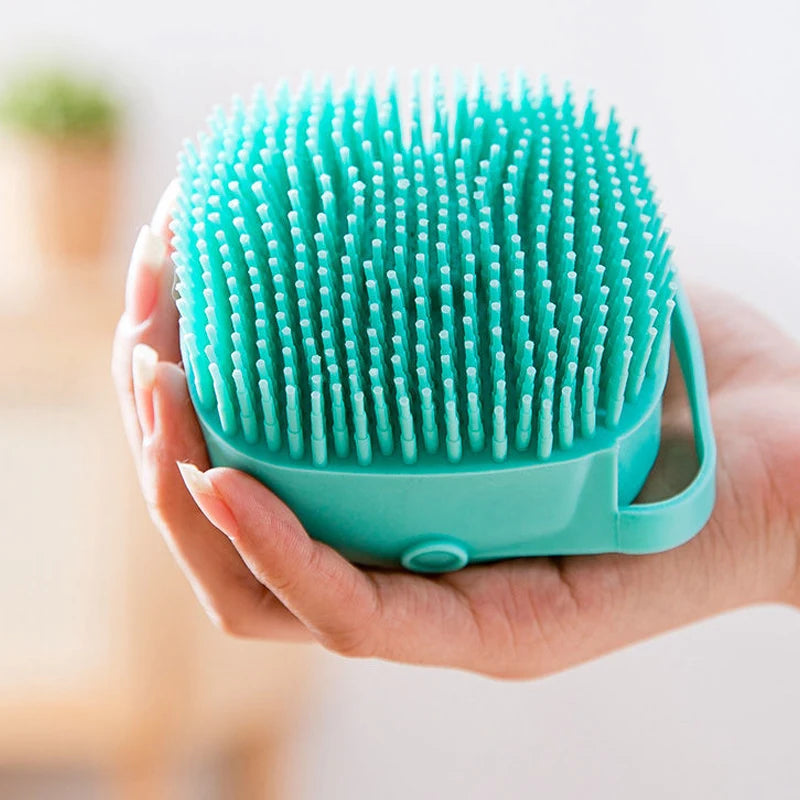 Pet Bathing Brush Soft Silicone Massager Shower - Dog Cat Cleaning