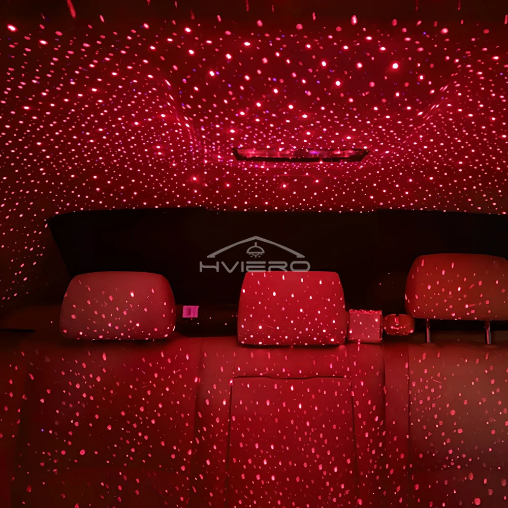 Car Roof Star Lights Interior Mini LED Starry Atmosphere Sky USB Projector Auto Lamp Decoration Night Galaxy Laser Home Led