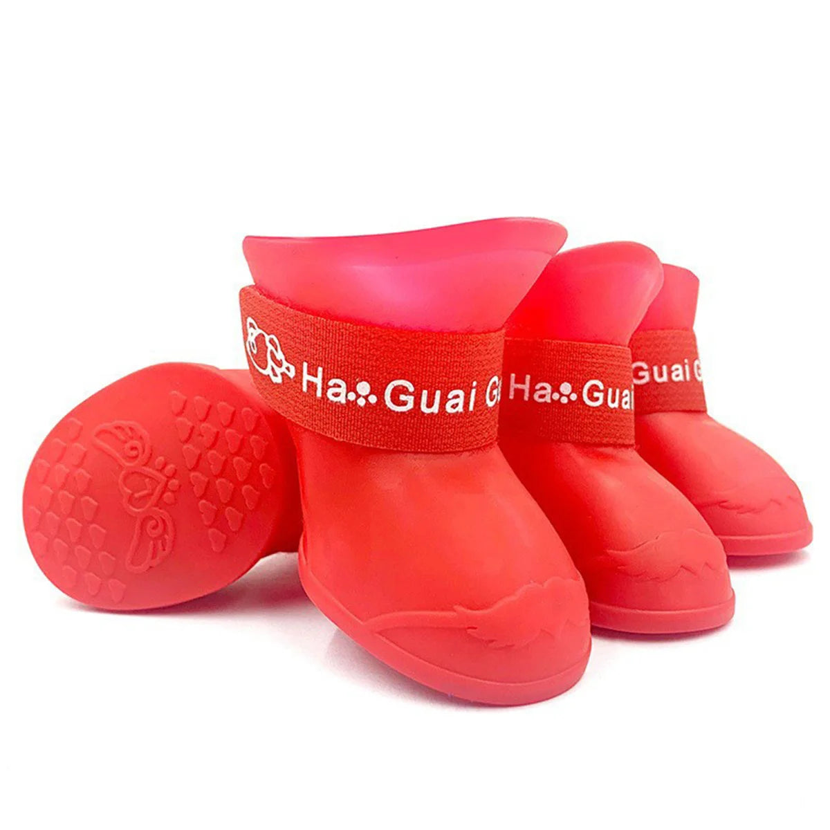 4Pcs Pet Water Proof Rain shoe Anti-slip Rubber Boot For  Dogs Cats Outdoor