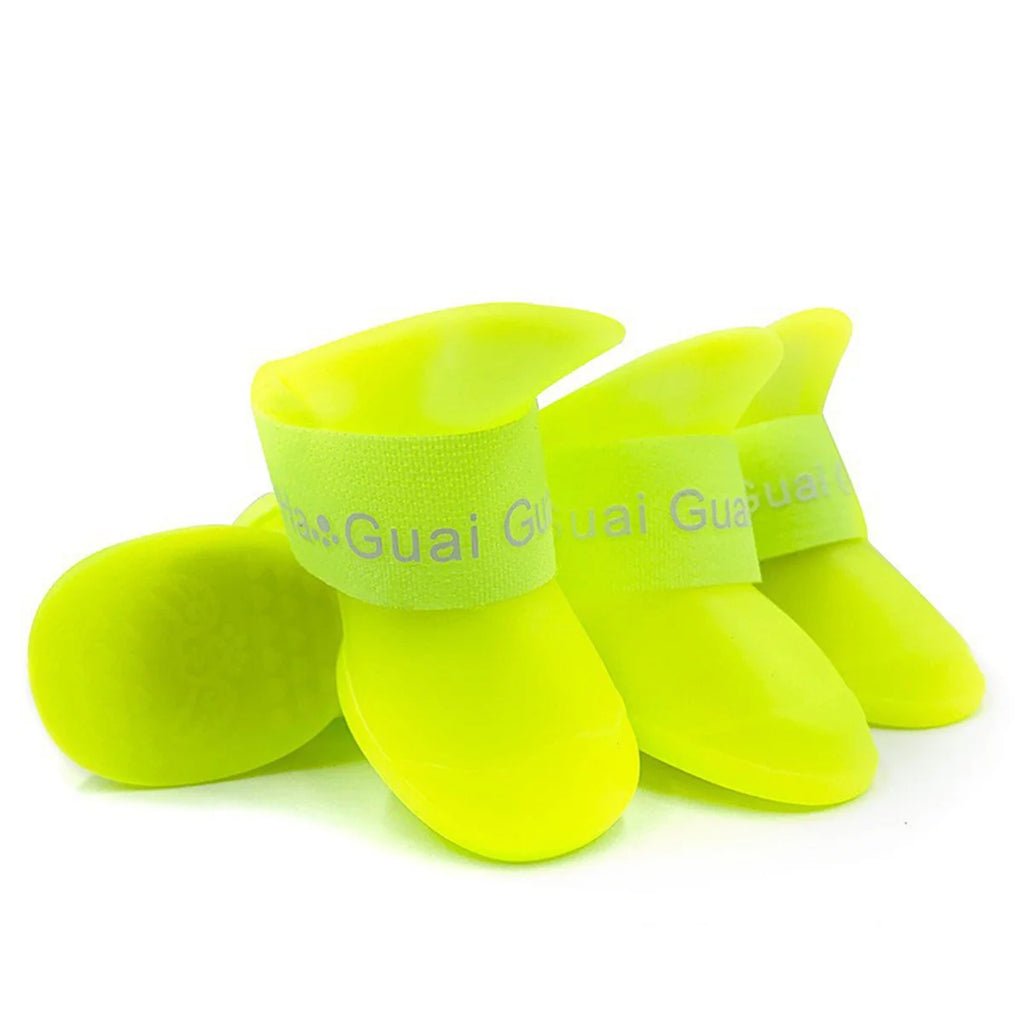 4Pcs Pet Water Proof Rain shoe Anti-slip Rubber Boot For  Dogs Cats Outdoor