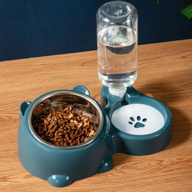 Cat Bowl 2-in-1 Drinking Water Dog Food Pot Water Bowl Rice Pot Pet Supplies