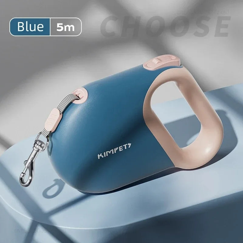5M Retractable Dog Leash Pet Leashes Traction Rope Reflective Belt Automatic Flexible