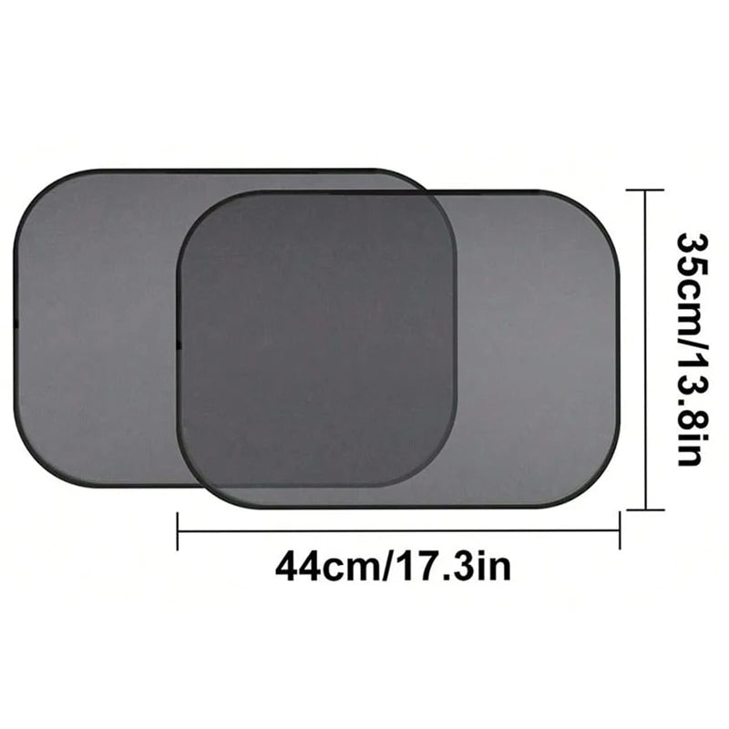 2pcs Universal Car Window Screen Door Covers Side Window UV Sunshine Plate Shade Mesh Mosquito Net Protection Film Accessories