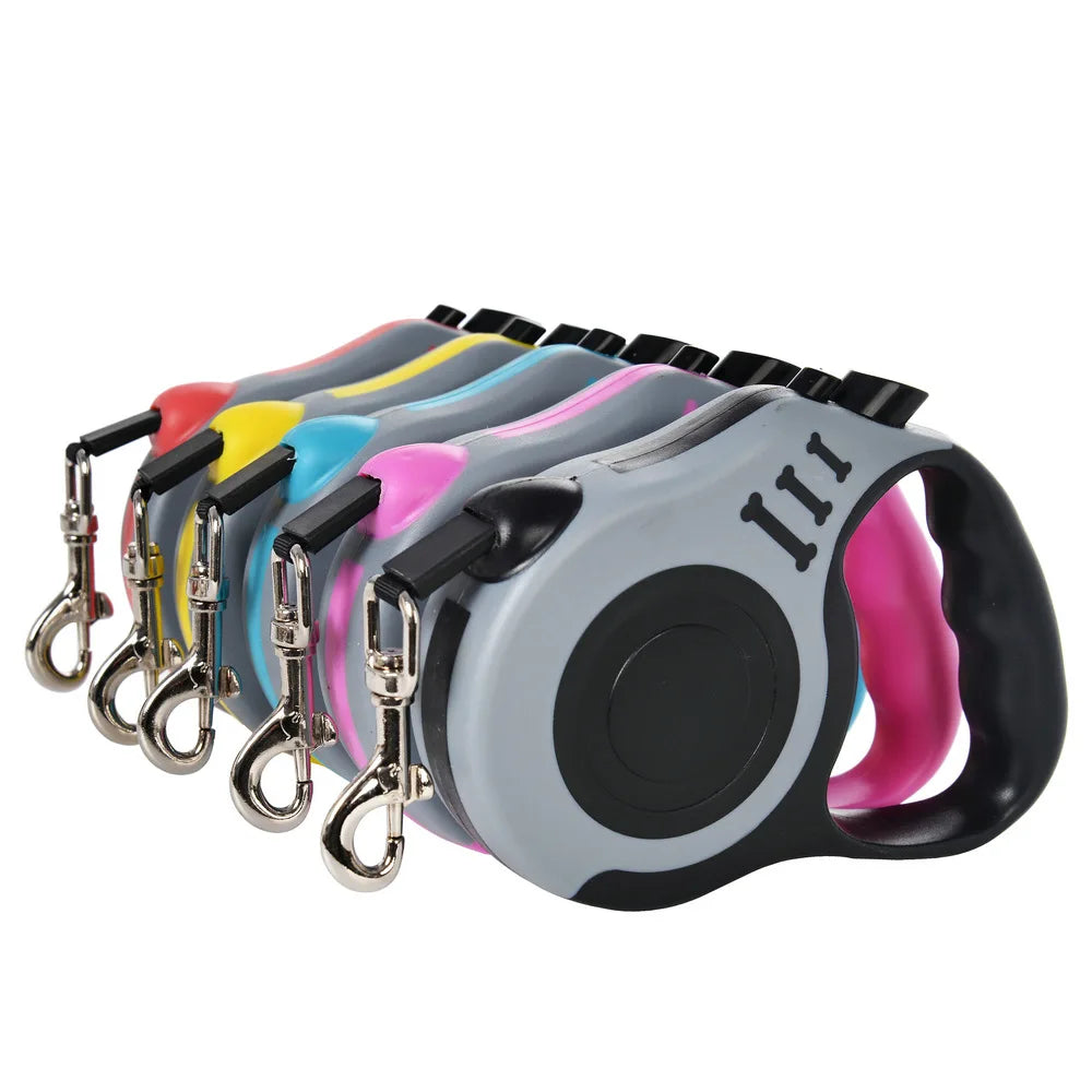 3 Meters 5 Meters Retractable Dog Leash Pet Leash Traction Rope Belt Automatic Flexible Leash