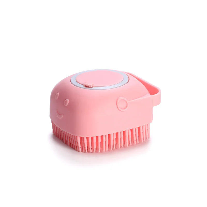 Pet Bathing Brush Soft Silicone Massager Shower - Dog Cat Cleaning