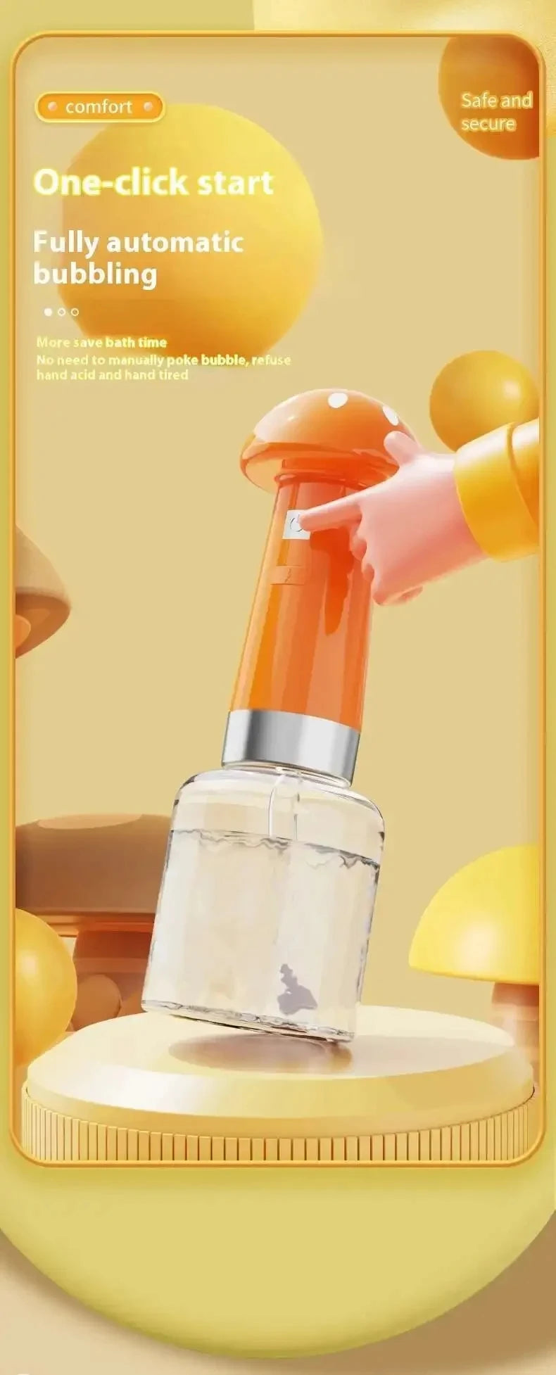 Pet Bubbler Usb Charging Pet Shower Foaming Machine  Automatic Soap Dispenser automatic Pet Washing