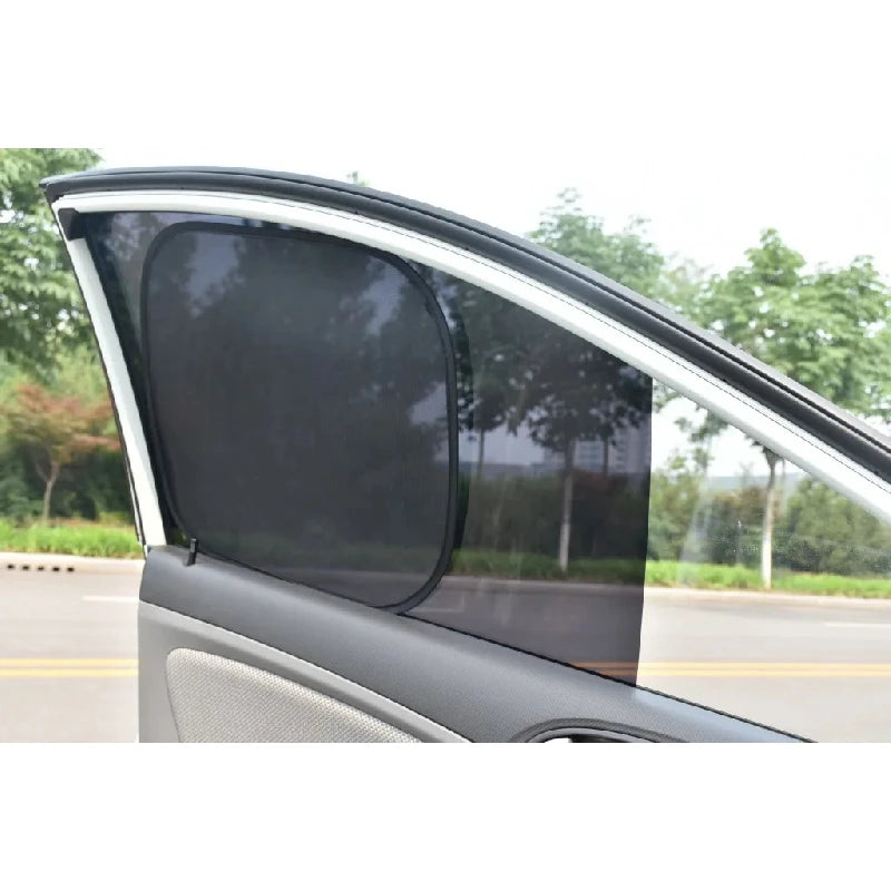 5PCS Car Window Sunshade Cover Sun UV Protection Auto Front Rear Black Window Curtain Side Glass Mesh Sunshades Accessories